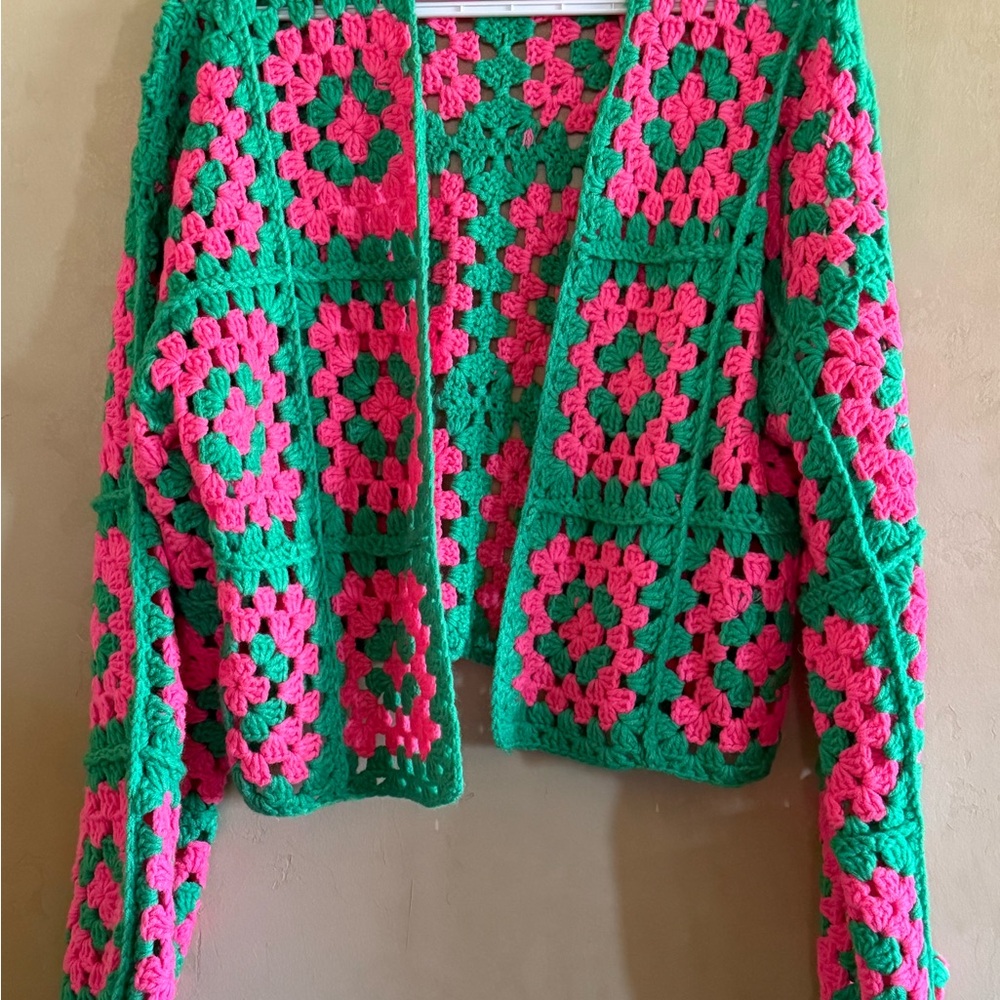 Colorful Crochet Women's Sweater